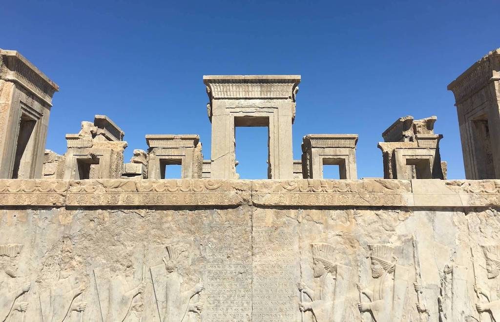 Paleis van Cyrus bij Persepolis in Iran